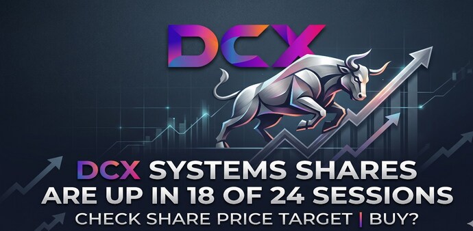 In a note dated May 6, it has set a target price of Rs 282 on DCX Systems, which implies a potential upside of around 35 per cent from current levels. (Image: AI generated / DCX Systems logo from company's website) In a note dated May 6, it has set a target price of Rs 282 on DCX Systems, which implies a potential upside of around 35 per cent from current levels. (Image: AI generated / DCX Systems logo from company's website)