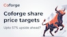 Coforge share price target: Meanwhile, Nirmal Bang trimmed its target multiple to peg the target price at Rs 1,543 from Rs 1,667 per share. However, they retained their 'Buy' rating. (Image: AI generated / Company logo) Coforge share price target: Meanwhile, Nirmal Bang trimmed its target multiple to peg the target price at Rs 1,543 from Rs 1,667 per share. However, they retained their 'Buy' rating. (Image: AI generated / Company logo)