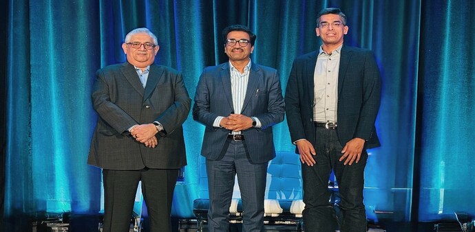 From left: Sandip Patel, MD, IBM India & South Asia; Sunil Gupta, Co-Founder & CEO, Yotta Data Services; Sriram Raghavan, GM, IBM Software, India and Software Innovation Lab From left: Sandip Patel, MD, IBM India & South Asia; Sunil Gupta, Co-Founder & CEO, Yotta Data Services; Sriram Raghavan, GM, IBM Software, India and Software Innovation Lab