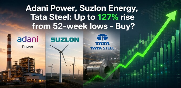 Tata Steel Ltd, AU Small Finance Bank Ltd and Suzlon Energy Ltd are some other BSE100 stocks delivering solid returns from their one-year lows. (Pic: AI generated for representational purposes only; ChatGPT). Tata Steel Ltd, AU Small Finance Bank Ltd and Suzlon Energy Ltd are some other BSE100 stocks delivering solid returns from their one-year lows. (Pic: AI generated for representational purposes only; ChatGPT).