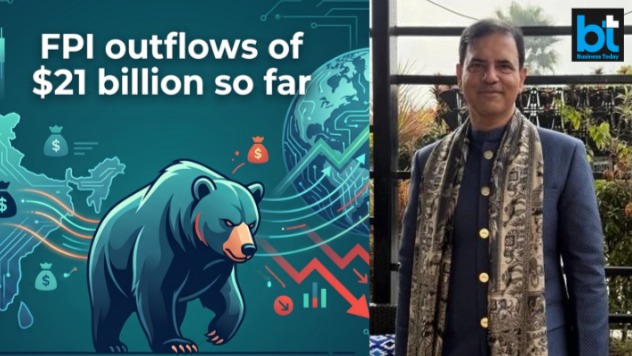 India has faced selling pressure, year-to-date in 2026, the domestic market has recorded FPI outflows amounting to $21 billion, Sabharwal said. (Image: AI generated / Sandip Sabharwal from X) India has faced selling pressure, year-to-date in 2026, the domestic market has recorded FPI outflows amounting to $21 billion, Sabharwal said. (Image: AI generated / Sandip Sabharwal from X)