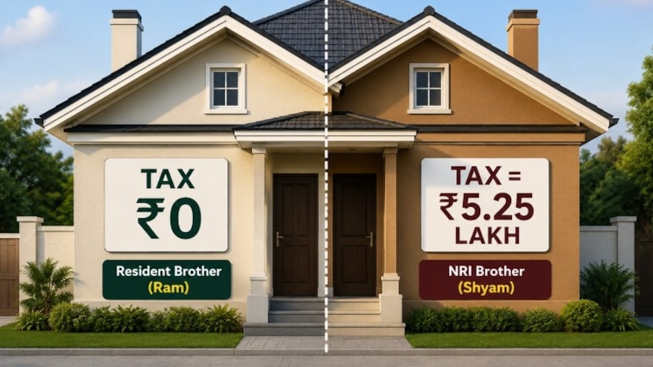 Ram and Shyam, who jointly sold their late father’s property for around ₹1.24 crore. Both held equal ownership and received identical proceeds from the sale. Ram and Shyam, who jointly sold their late father’s property for around ₹1.24 crore. Both held equal ownership and received identical proceeds from the sale.