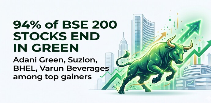 According to MOFSL note, other top movers in the list of the highest gainers included Adani Energy Solutions Ltd and Bharat Heavy Electricals Ltd (BHEL), both climbing 44%. (Image: AI generated for representational purpose only) According to MOFSL note, other top movers in the list of the highest gainers included Adani Energy Solutions Ltd and Bharat Heavy Electricals Ltd (BHEL), both climbing 44%. (Image: AI generated for representational purpose only)