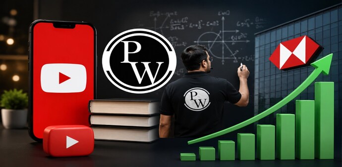 Physicswallah share: HSBC said the seven-fold growth in adjusted Ebitda will be led by a 30 per cent growth in revenues and a sharp jump in margins. Pic: AI generated for representational purposes only; ChatGPT) Physicswallah share: HSBC said the seven-fold growth in adjusted Ebitda will be led by a 30 per cent growth in revenues and a sharp jump in margins. Pic: AI generated for representational purposes only; ChatGPT)
