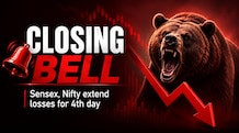 BT Closing Bell | Sensex, Nifty deepen selloff; Rs 16 lakh crore m-cap eroded in 4 days At close on Tuesday, the Sensex plunged 1456.04 points, or 1.92 per cent, to settle at 74,559.24, while the Nifty slumped 436.30 points, or 1.83 per cent, to close at 23,379.55. (Image: AI generated)