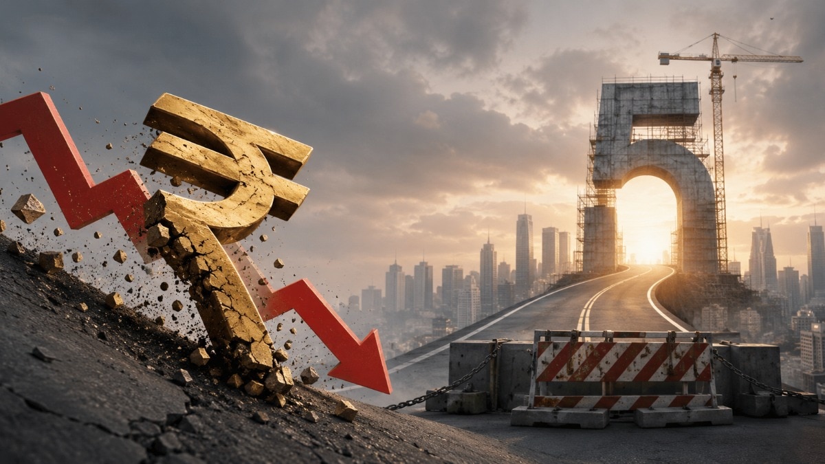 The rupee hit a fresh record low of 95.63 against the US dollar on Tuesday