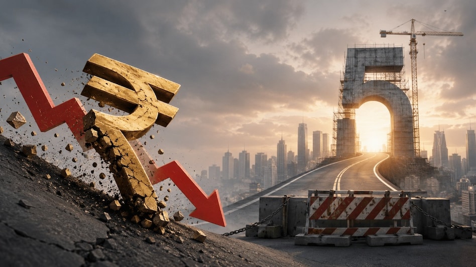 The rupee hit a fresh record low of 95.63 against the US dollar on Tuesday The rupee hit a fresh record low of 95.63 against the US dollar on Tuesday