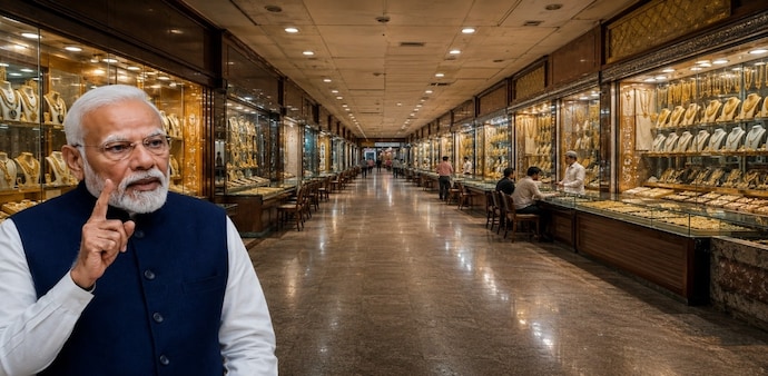 Jefferies had noted that the PM Modi's appeal resembled the messaging seen during FY12-13, when the government introduced a series of restrictions to curb gold imports. (Photo: ITG/ChatGPT) Jefferies had noted that the PM Modi's appeal resembled the messaging seen during FY12-13, when the government introduced a series of restrictions to curb gold imports. (Photo: ITG/ChatGPT)