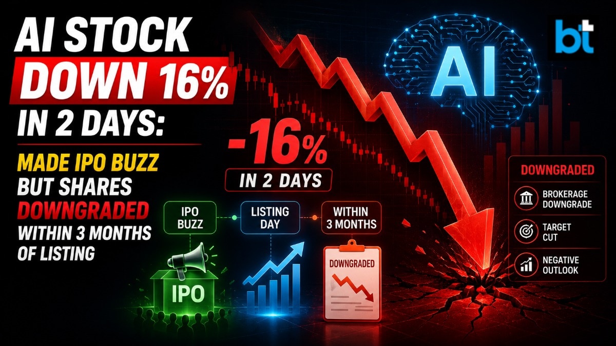 AI stock down 16% in 2 days: Made IPO buzz but shares downgraded within 3 months of debut