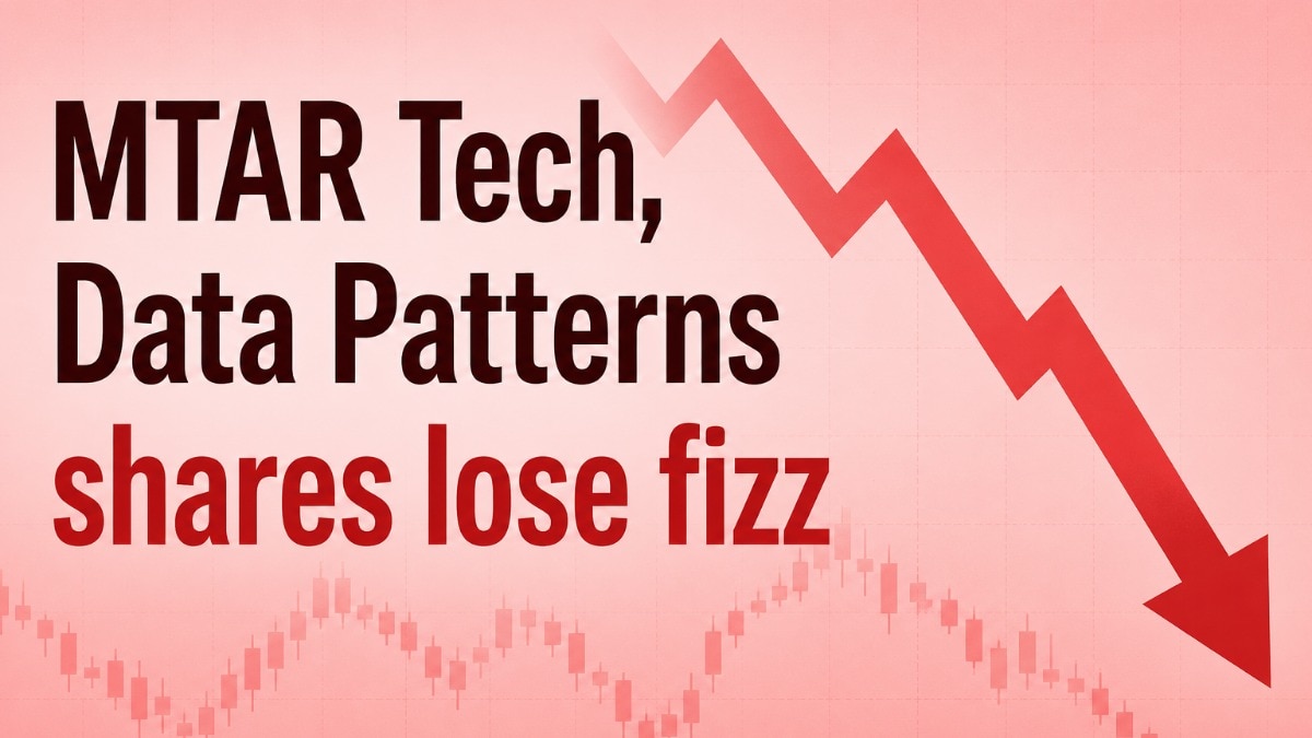 MTAR Technologies's market cap fell to Rs 22,100 crore. Pic source: (AI image for representational purposes) 
