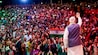 Prime Minister Narendra Modi waves to a gathering during a community programme, in The Hague, Netherlands. Prime Minister Narendra Modi waves to a gathering during a community programme, in The Hague, Netherlands.