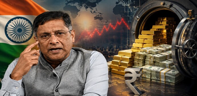 This is not a forex crisis: Ex-CEA Arvind Subramanian flags bigger danger behind oil shock (Pic: AI generated) This is not a forex crisis: Ex-CEA Arvind Subramanian flags bigger danger behind oil shock (Pic: AI generated)