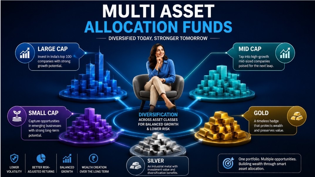 Quant Multi Asset Allocation Fund emerged among the strongest performers, delivering 20.49% XIRR over three years, 21.83% over four years and 21.34% over five years.