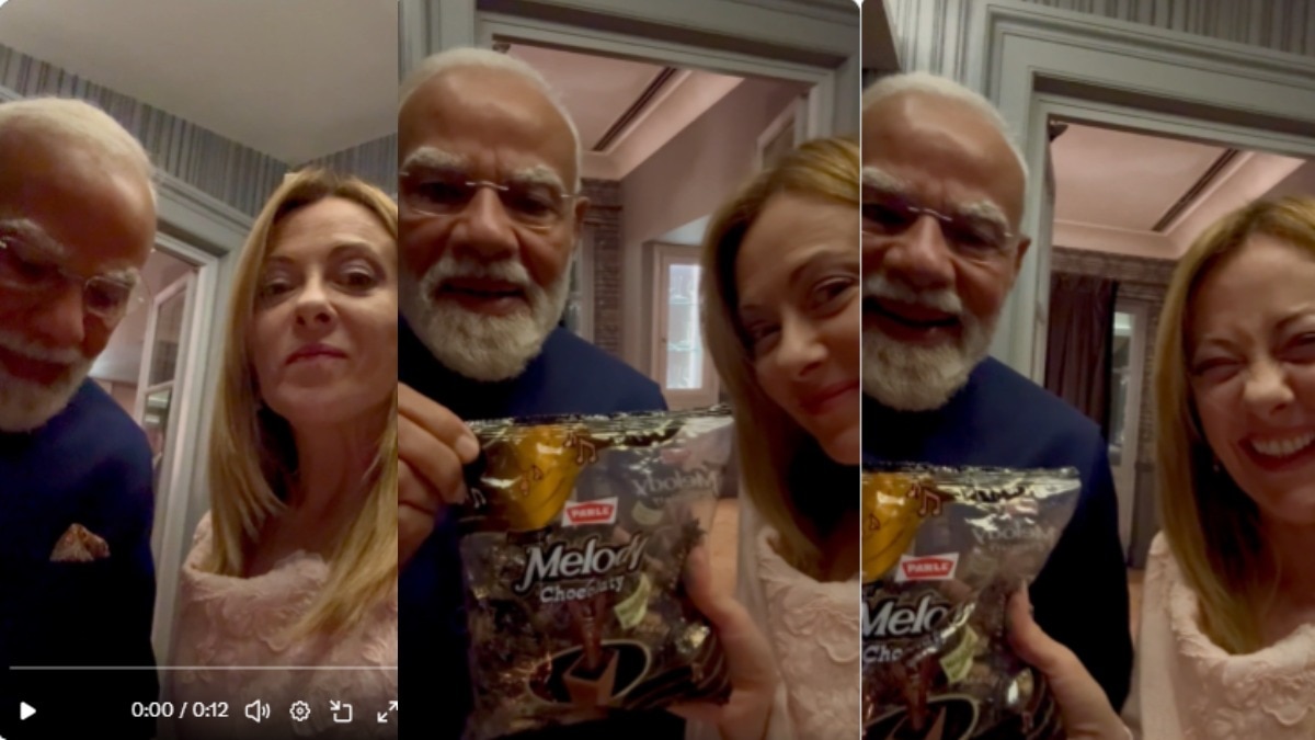 When Meloni, Modi met ‘Melody’ -  A chocolaty toffee moment goes viral