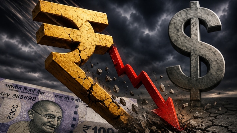 Rupee has weakened 5 per cent since the onset of the Iran war and 11 per cent over the past year. (Pic: AI-generated image for representational purpose only). Rupee has weakened 5 per cent since the onset of the Iran war and 11 per cent over the past year. (Pic: AI-generated image for representational purpose only).