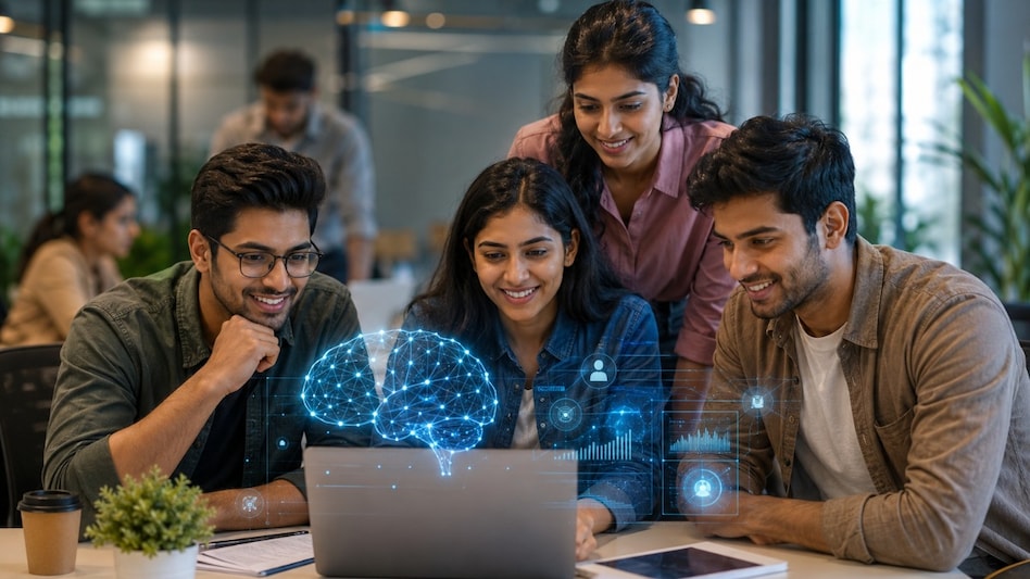 The survey found AI usage among young workers in India has moved beyond productivity tasks into broader workplace support functions. The survey found AI usage among young workers in India has moved beyond productivity tasks into broader workplace support functions.