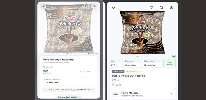 'Melody khao, khud jaan jao' — except you can't, it's sold out across quick-commerce apps (Screenshots as at 3 pm in Noida Sector 16 A) 'Melody khao, khud jaan jao' — except you can't, it's sold out across quick-commerce apps (Screenshots as at 3 pm in Noida Sector 16 A)