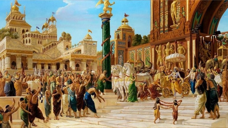 Before beginning the paintings, Tomassetti reportedly spent nearly five years studying the Mahabharata in depth. He then devoted around 12 years to creating a large collection of paintings inspired by the epic. Before beginning the paintings, Tomassetti reportedly spent nearly five years studying the Mahabharata in depth. He then devoted around 12 years to creating a large collection of paintings inspired by the epic.