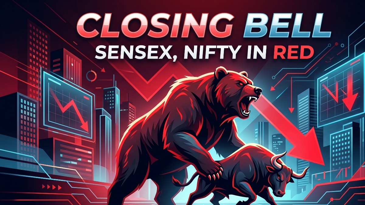 At close, the Sensex declined 135.03 points, or 0.18 per cent, to close at 75,183.36, falling 762 points from day’s high. (Image: AI generated)