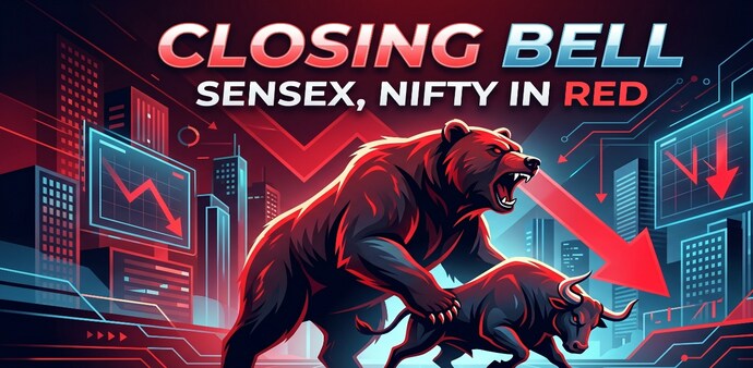 At close, the Sensex declined 135.03 points, or 0.18 per cent, to close at 75,183.36, falling 762 points from day’s high. (Image: AI generated) At close, the Sensex declined 135.03 points, or 0.18 per cent, to close at 75,183.36, falling 762 points from day’s high. (Image: AI generated)