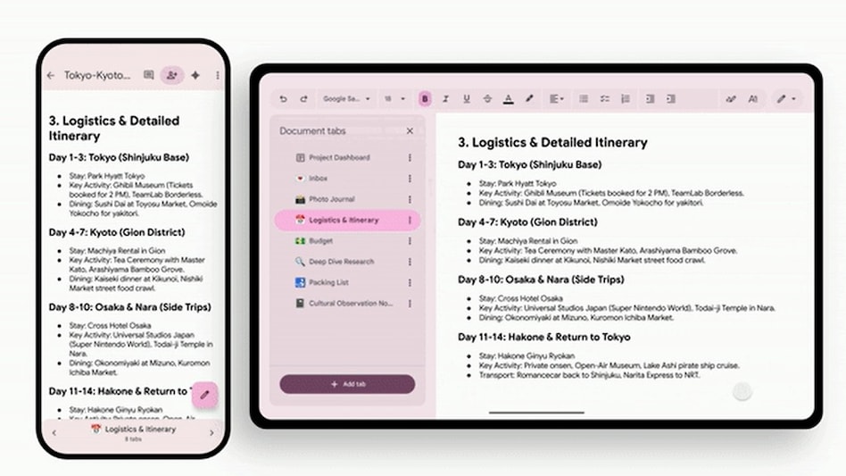This feature is said to make multitasking and cross-device usage seamless. This feature is said to make multitasking and cross-device usage seamless.