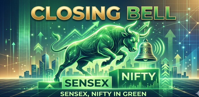 At close, the Sensex jumped 231.99 points, or 0.31 per cent, to close at 75,415.35, while the Nifty gained 64.60 points, or 0.27 per cent, to settle at 23,719.30. (Image: AI generated) At close, the Sensex jumped 231.99 points, or 0.31 per cent, to close at 75,415.35, while the Nifty gained 64.60 points, or 0.27 per cent, to settle at 23,719.30. (Image: AI generated)