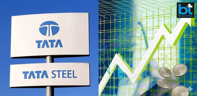 Tata Steel stock hit a high of Rs 210 in the current session. Market cap of the firm stood at Rs 2.62 lakh crore. Tata Steel stock hit a high of Rs 210 in the current session. Market cap of the firm stood at Rs 2.62 lakh crore.