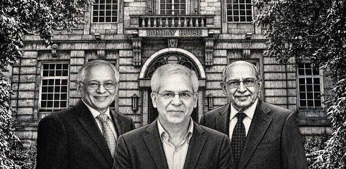 Noel Tata, Chairman, Tata Trusts, is not in agreement with Venu Srinivasan, Chairman Emeritus, TVS Motor, and Vijay Singh, former Defence Secretary (both are also Vice-Chairmen, Tata Trusts), on the listing issue. Noel Tata, Chairman, Tata Trusts, is not in agreement with Venu Srinivasan, Chairman Emeritus, TVS Motor, and Vijay Singh, former Defence Secretary (both are also Vice-Chairmen, Tata Trusts), on the listing issue.
