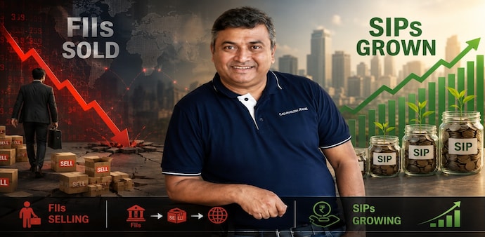 Why stopping SIPs won't stop FII selling, according to Deepak Shenoy (Pic: AI generated) Why stopping SIPs won't stop FII selling, according to Deepak Shenoy (Pic: AI generated)