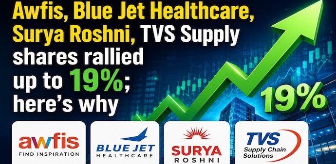 Blue Jet Healthcare shares advanced 6.73 per cent to Rs 515, as Blue Jet’s Q4 Ebitda was 20 per cent ahead of analyst estimates. (AI-generated image for representational purpose only; ChatGPT) Blue Jet Healthcare shares advanced 6.73 per cent to Rs 515, as Blue Jet’s Q4 Ebitda was 20 per cent ahead of analyst estimates. (AI-generated image for representational purpose only; ChatGPT)