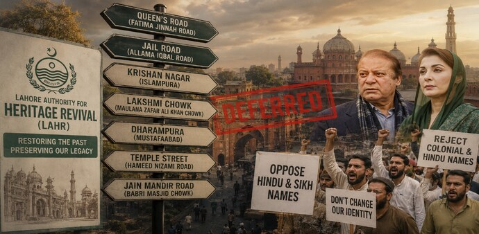 Pakistan govt retreats on restoring Hindu-Sikh names after online hardliner backlash (AI generated) Pakistan govt retreats on restoring Hindu-Sikh names after online hardliner backlash (AI generated)
