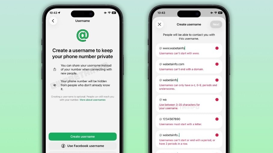 Here’s a guide on how you can create WhatsApp usernames once it's rolled out.