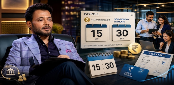 Shaadi.com's Anupam Mittal wants salaries every 15 days (AI generated) Shaadi.com's Anupam Mittal wants salaries every 15 days (AI generated)