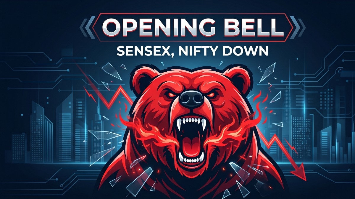 In the previous session on Monday, the Sensex declined 508.40 points, or 0.68%, to settle at 74,267.34, while the Nifty slipped 165.15 points, or 0.70%, to close at 23,382.60. (Image: AI generated)