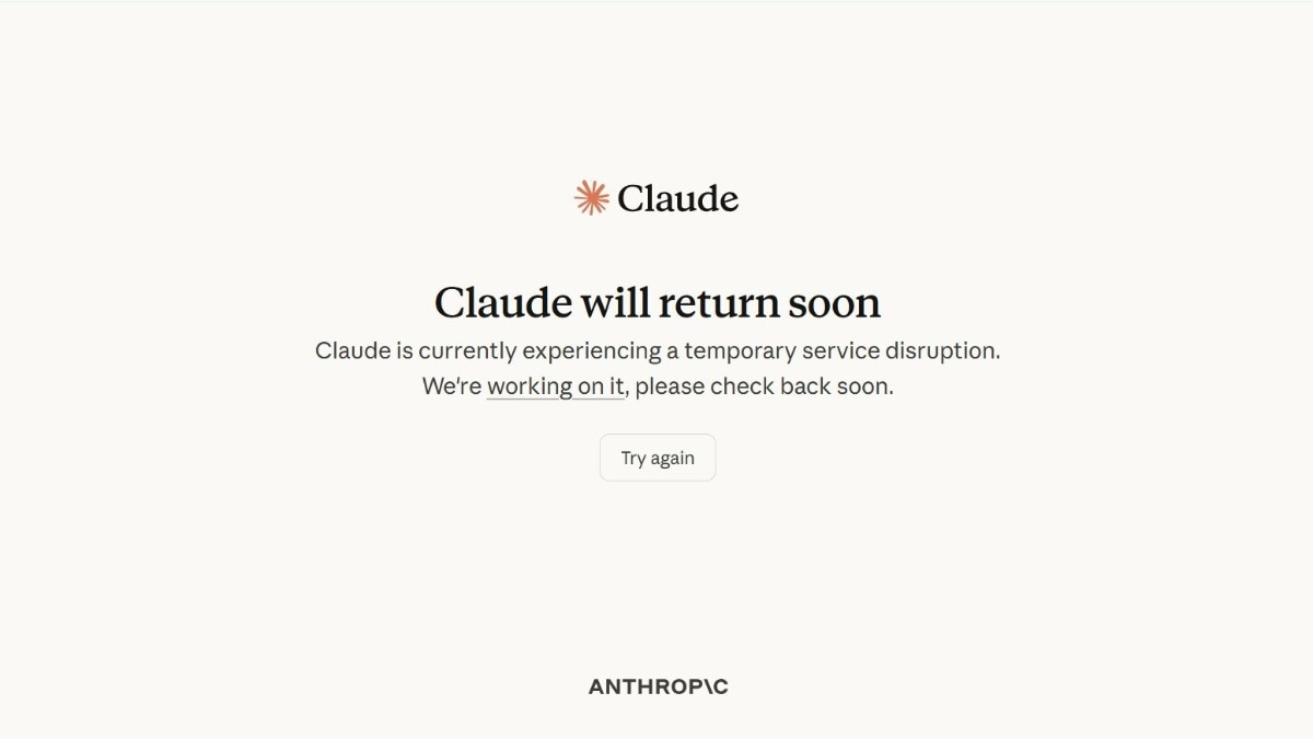 Claude down