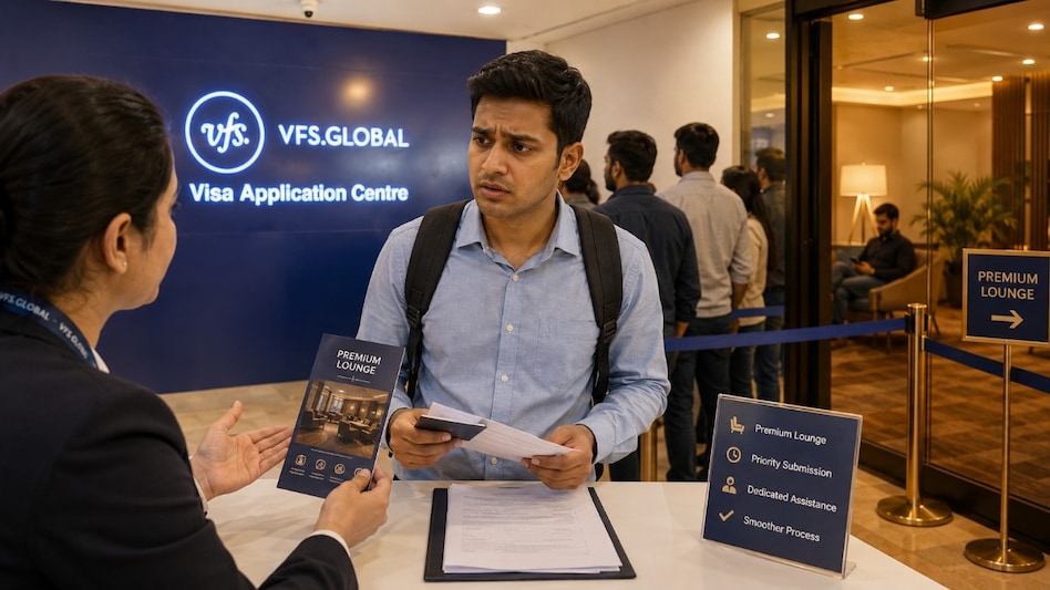 Engineer flags alleged pressure to buy premium services at VFS (AI generated) Engineer flags alleged pressure to buy premium services at VFS (AI generated)