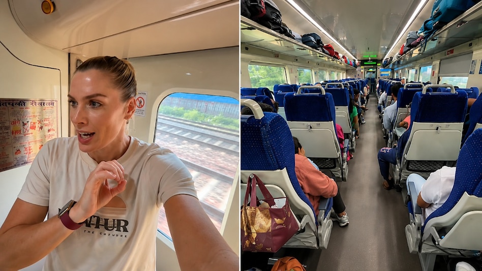 According to the woman, they paid £11 per person for the Vande Bharat journey between Delhi and Jaipur, equivalent to around ₹1,408. According to the woman, they paid £11 per person for the Vande Bharat journey between Delhi and Jaipur, equivalent to around ₹1,408.