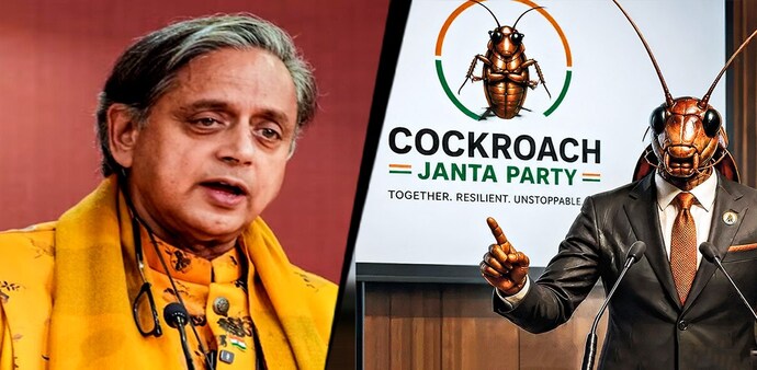 Shashi Tharoor advises Gen Z who joined Cockroach Janta Party Shashi Tharoor advises Gen Z who joined Cockroach Janta Party