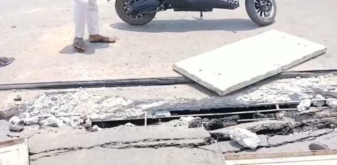 Locals said the latest incident has further eroded public confidence in government-funded infrastructure works. Locals said the latest incident has further eroded public confidence in government-funded infrastructure works.