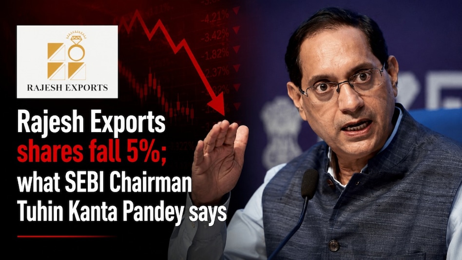 Rajesh Exports shares were locked at lower circuit limit at Rs 93.80. This was the third straight session of circuit break, and the sixth session of fall for the stock in the past seven sessions. (AI-generated image for representational purpose only) Rajesh Exports shares were locked at lower circuit limit at Rs 93.80. This was the third straight session of circuit break, and the sixth session of fall for the stock in the past seven sessions. (AI-generated image for representational purpose only)