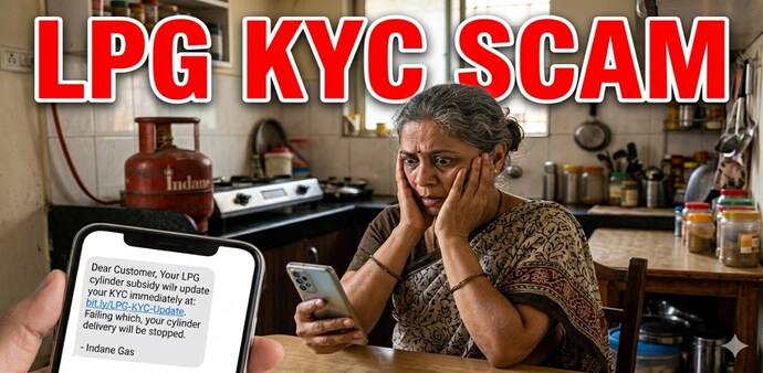 Cybercriminals are targeting users of Bharat Gas, Indane, and HP Gas through these messages. Cybercriminals are targeting users of Bharat Gas, Indane, and HP Gas through these messages.