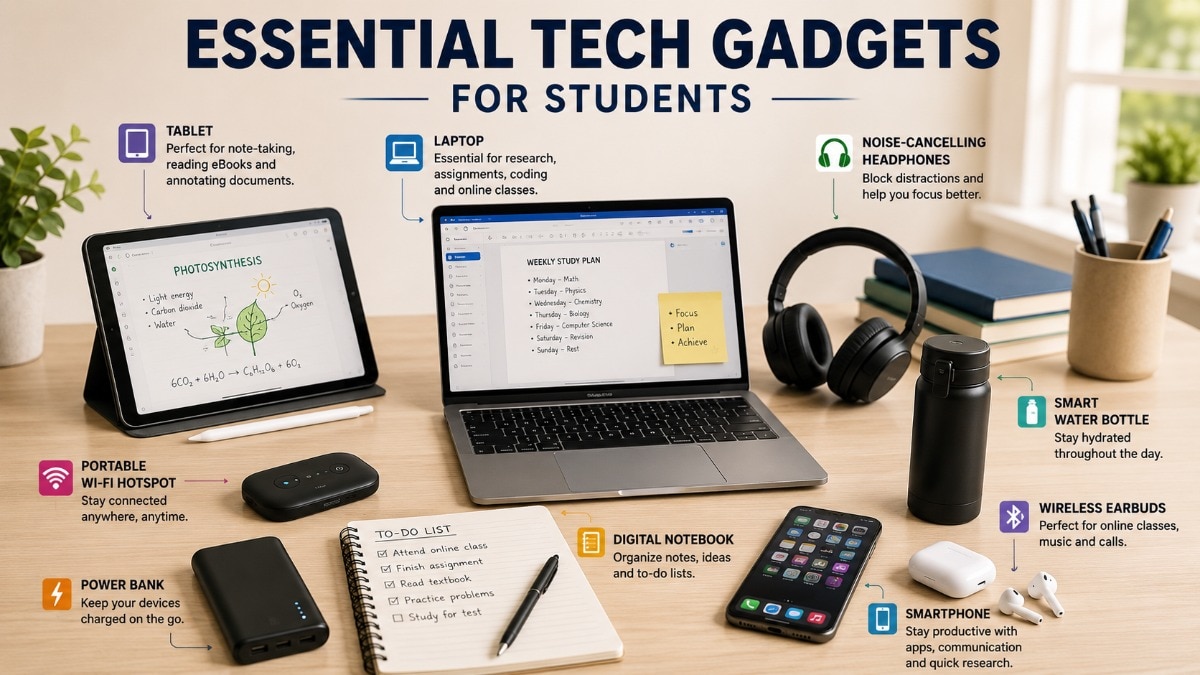 Top 5 tech gadgets list for students.
