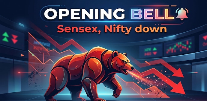 In the previous session on Wednesday, the Sensex gained 64.42 points, or 0.09%, to settle at 73,983.18, while the Nifty edged down 27.15 points, or 0.12%, to close at 23,214.95. (Image: AI generated) In the previous session on Wednesday, the Sensex gained 64.42 points, or 0.09%, to settle at 73,983.18, while the Nifty edged down 27.15 points, or 0.12%, to close at 23,214.95. (Image: AI generated)