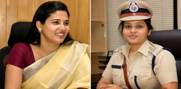 Rohini Sindhuri (Left) and D Roopa (Right) Rohini Sindhuri (Left) and D Roopa (Right)