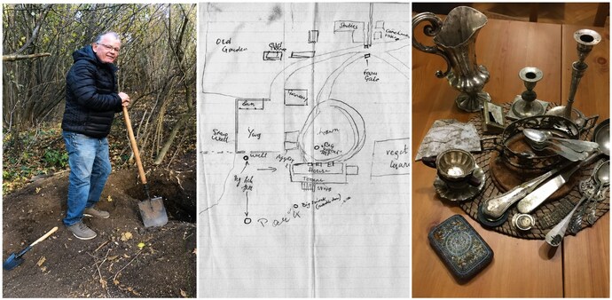 The search became serious in 2019 when Jan, assisted by family members and local metal-detection experts, began working through the clues left behind by his father.(Image Credit :The Sun) The search became serious in 2019 when Jan, assisted by family members and local metal-detection experts, began working through the clues left behind by his father.(Image Credit :The Sun)