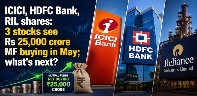 MFs bought into a falling HDFC Bank, with their stakes rising to 25.19 per cent from 24.55 per cent month-on-month. (AI-generated image) MFs bought into a falling HDFC Bank, with their stakes rising to 25.19 per cent from 24.55 per cent month-on-month. (AI-generated image)