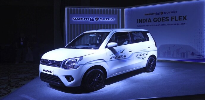 The flex-fuel WagonR was launched by Union minister of road transport and highways Nitin Gadkari and Union minister of petroleum and natural gas Hardeep Singh Puri on June 4. The flex-fuel WagonR was launched by Union minister of road transport and highways Nitin Gadkari and Union minister of petroleum and natural gas Hardeep Singh Puri on June 4.