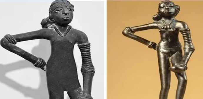 The controversy centred on an illustration of the bronze figurine featured in Chapter 1, History of Art. The controversy centred on an illustration of the bronze figurine featured in Chapter 1, History of Art.