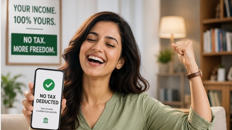 Under the new tax regime, incomes up to ₹12 lakh attract zero tax through the Section 87A rebate. For salaried individuals, the ₹75,000 standard deduction raises the zero-tax threshold to ₹12.75 lakh.
