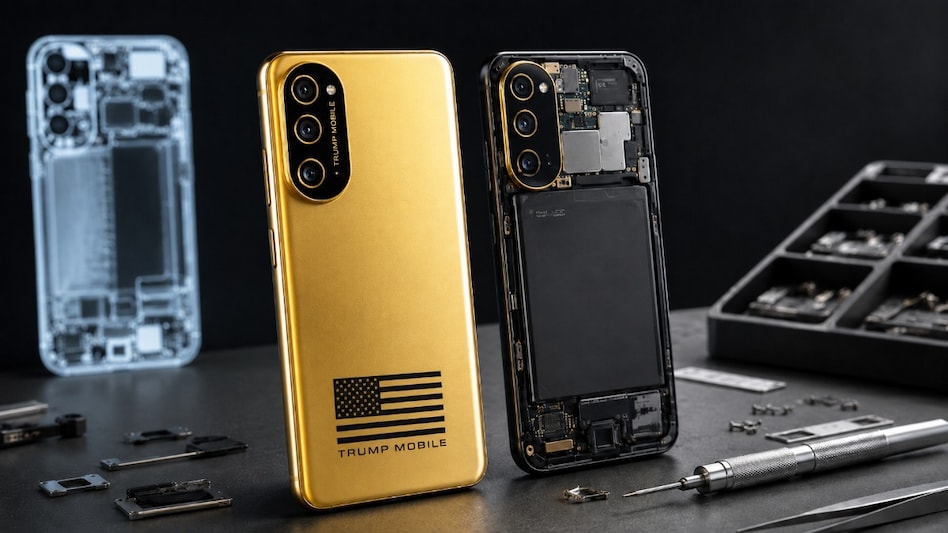 Inside Trump’s $499 T1 phone: Gold outside, HTC inside Inside Trump’s $499 T1 phone: Gold outside, HTC inside